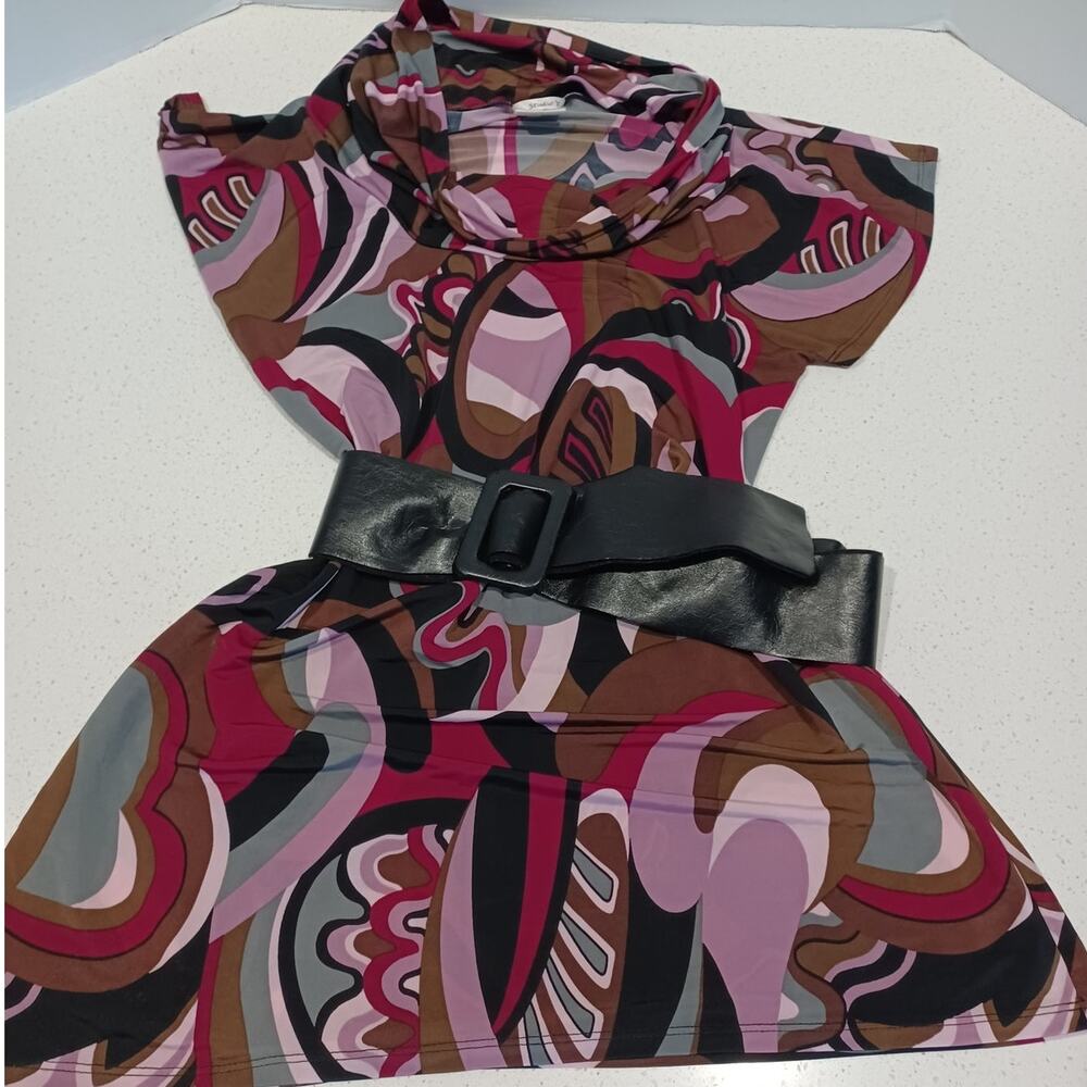 Studio Y Beautiful Women's Blouse Pink/Black Size M